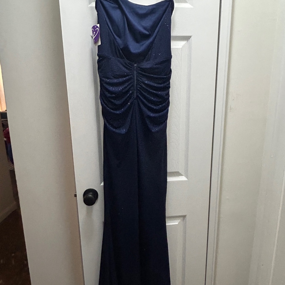 Windsor Strapless Navy Dress